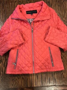 Marc by Marc Jacobs Quilted Coral Puffer Jacket